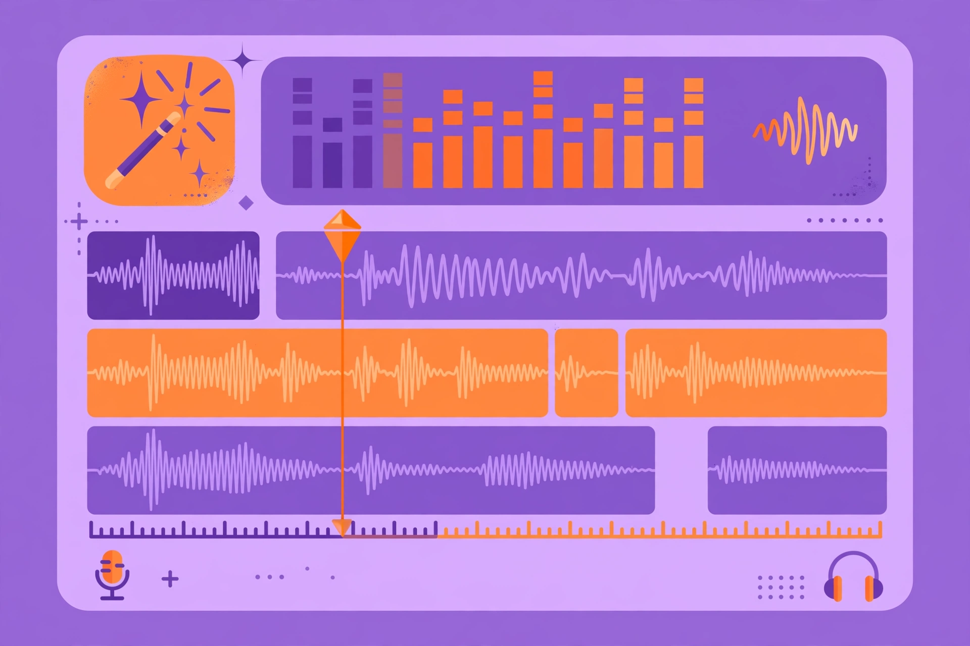 Editing tips for an AI podcast made with text to speech voices